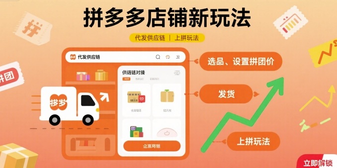 拼多多店铺代发供应链最新玩法揭秘-西蒙学社