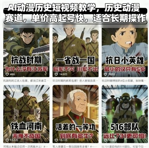 首先，用户要求优化原标题：”AI动漫历史短视频教学，历史动漫赛道，单价高起号快，适合长期操作”。优化后提高百度收录，即针对搜索优化（SEO）。-西蒙学社