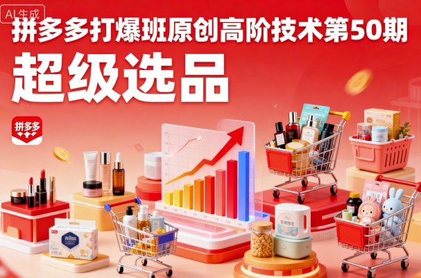 拼多多第50期原创爆款班高阶选品技术揭秘-西蒙学社