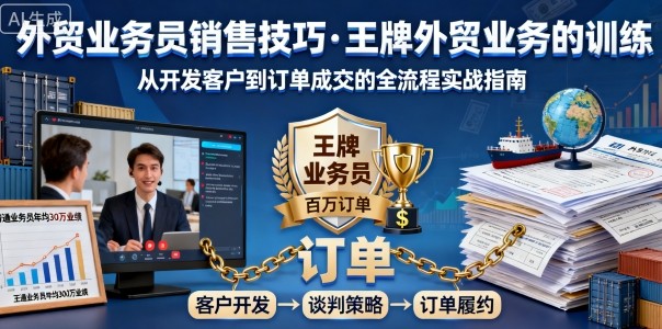 外贸业务员王牌销售技巧速成训练指南-西蒙学社