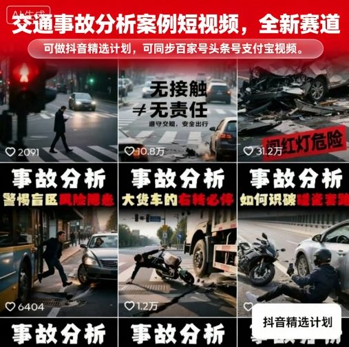 交通事故分析案例短视频（安全科普） 3分钟掌握安全要点 全平台分发-西蒙学社