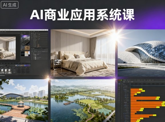 AI智能设计实战课程涵盖室内软装建筑景观效果图动画实战-西蒙学社