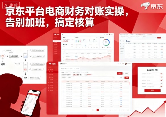 京东电商财务对账高效实操秘诀轻松搞定核算告别加班-西蒙学社