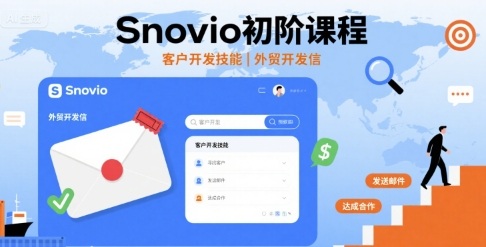 Snovio初级培训课程：快速入门外贸开发信客户技巧-西蒙学社