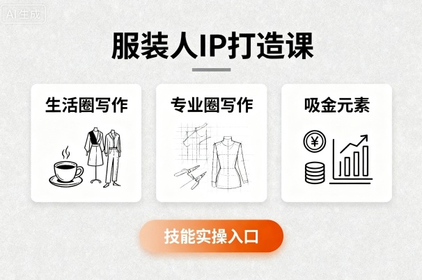 服装人专属IP塑造实战课：文案创富+生活圈专业写作实训，吸金技巧与实操技能融合-西蒙学社