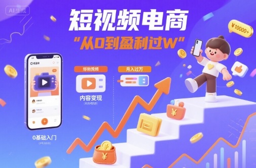 短视频电商变现指南：新手如何从0到月赚过万的实战秘籍-西蒙学社