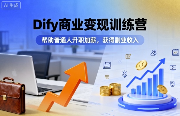 Dify变现课助普通人升职加薪赚副业收入-西蒙学社