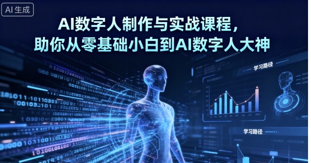 AI数字人制作实战教程：从新手零基础到大师精通全面进阶-西蒙学社