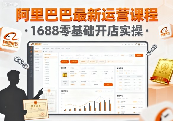 阿里巴巴1688新手零基础开店实操实战课程-西蒙学社