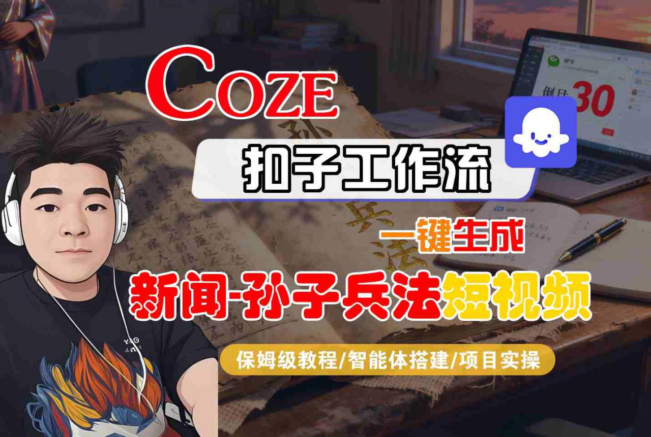 Coze扣子智能体工作流一键制作新闻孙子兵法短视频保姆级教程-西蒙学社