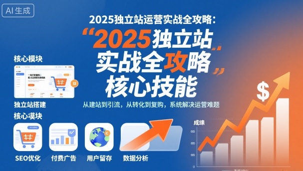 2025独立站运营实操完全指南，系统精通核心必备技能-西蒙学社