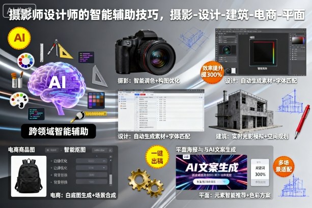 摄影师与设计师智能辅助全攻略 覆盖摄影设计电商建筑平面-西蒙学社