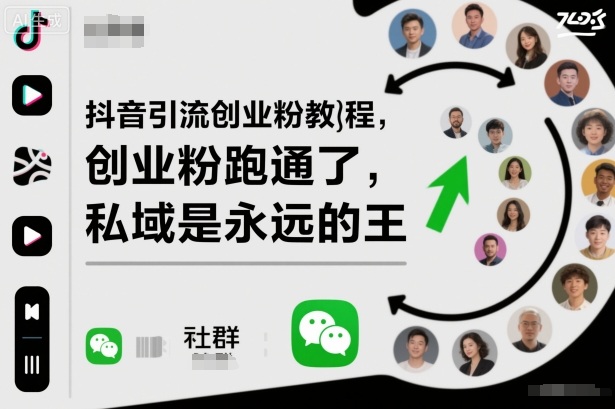 抖音引流创业粉实操指南:私域流量永恒之选-西蒙学社