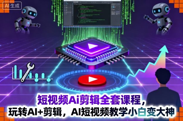 AI短视频剪辑进阶训练营新手变身剪辑达人-西蒙学社