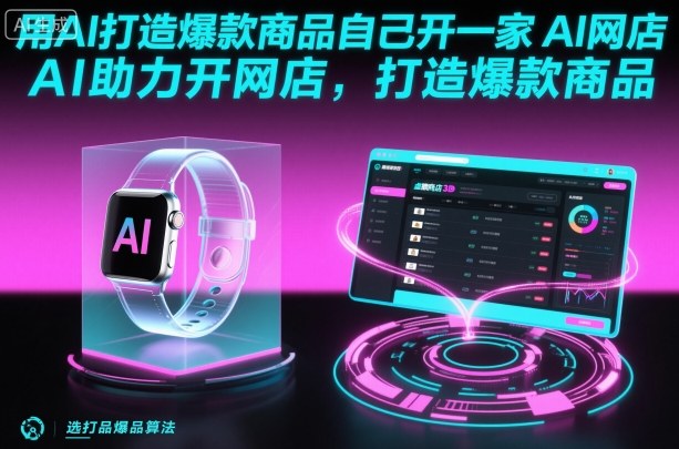 AI开网店创业必学：AI技术打造爆款商品实战秘籍-西蒙学社