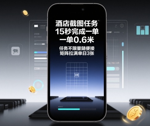 酒店截图兼职15秒一单赚0.6元任务不限量接单矩阵日入三百教程-西蒙学社