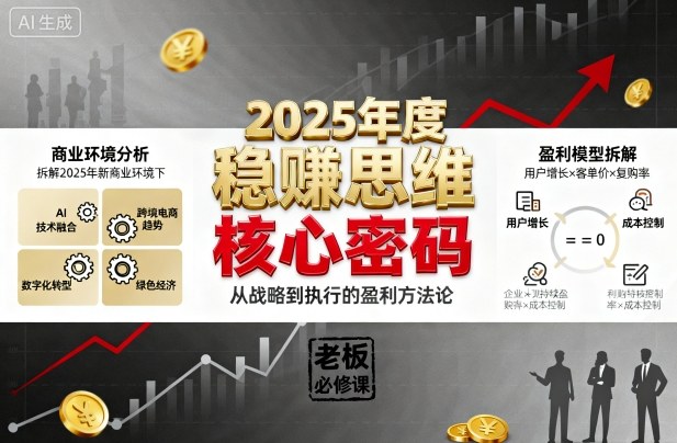 2025老板盈利训练营：新商境下解锁企业持续增长核心策略-西蒙学社