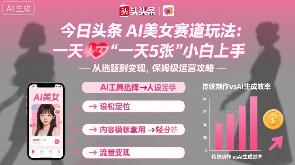 今日头条AI美女制作一日五张图新手快速入门-西蒙学社