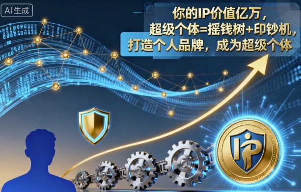 个人IP价值亿万资产,打造超级个体成摇钱树印钞机-西蒙学社