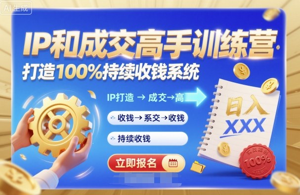 让你成为IP和成交高手的训练营，搭建百分百持续盈利系统-西蒙学社
