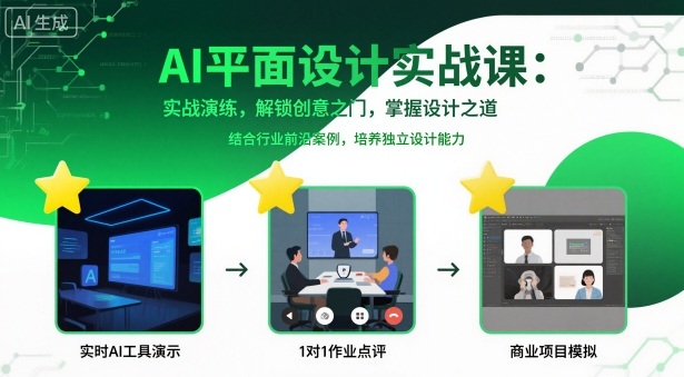 AI平面设计实战教程：演练精通创意设计与专业技能-西蒙学社