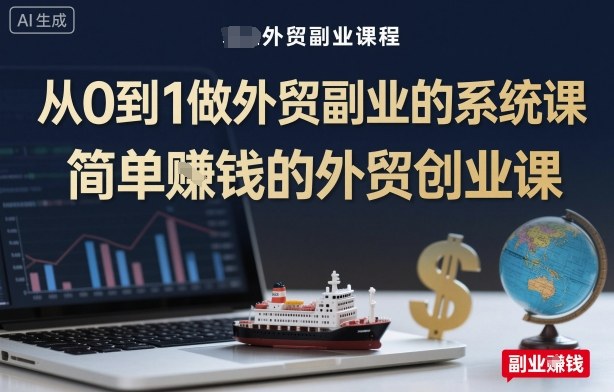 外贸副业新手从零賺钱实战创业教程-西蒙学社