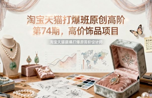 淘宝天猫第74期原创高级爆款打造高价饰品项目教程-西蒙学社