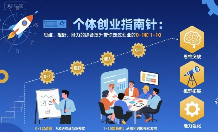 个人创业思维视野能力提升音频：全程指导0-1到1-10-西蒙学社