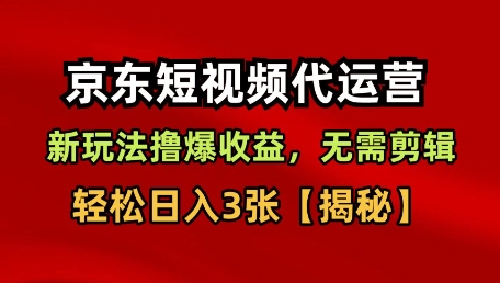 京东短视频带货实战秘笈：免剪辑不选品，轻松日赚300元核心技巧-西蒙学社