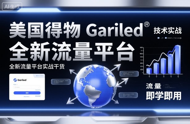 美国得物Gariled流量技术实操宝典：即刻上手新平台实战干货-西蒙学社