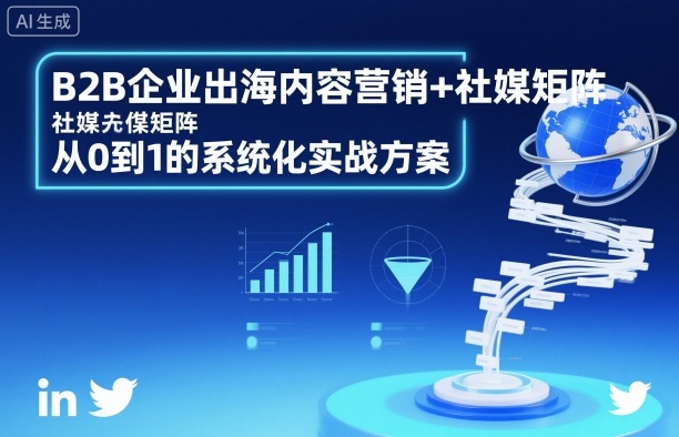 B2B企业出海内容营销与社媒矩阵系统化实操指南零基础方案-西蒙学社