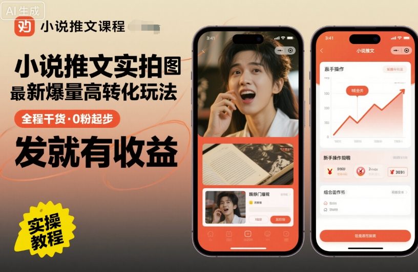小说推广实战双图文流量发力高转化策略，全程干货无保留教学，新手零粉启动立马变现-西蒙学社