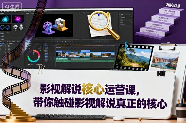 影视解说核心运营秘笈，深透掌握真正核心-西蒙学社