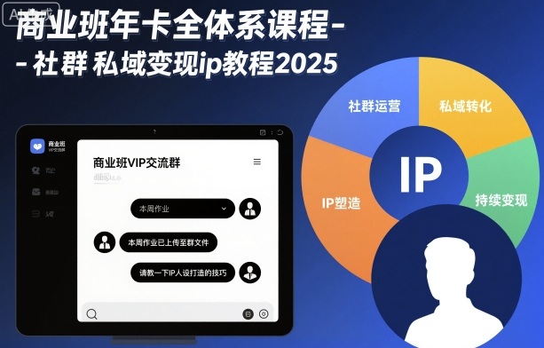 2025社群私域流量变现IP打造年卡课程完整教程-西蒙学社