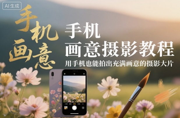 手机画意摄影教程新手用手机拍艺术大片-西蒙学社