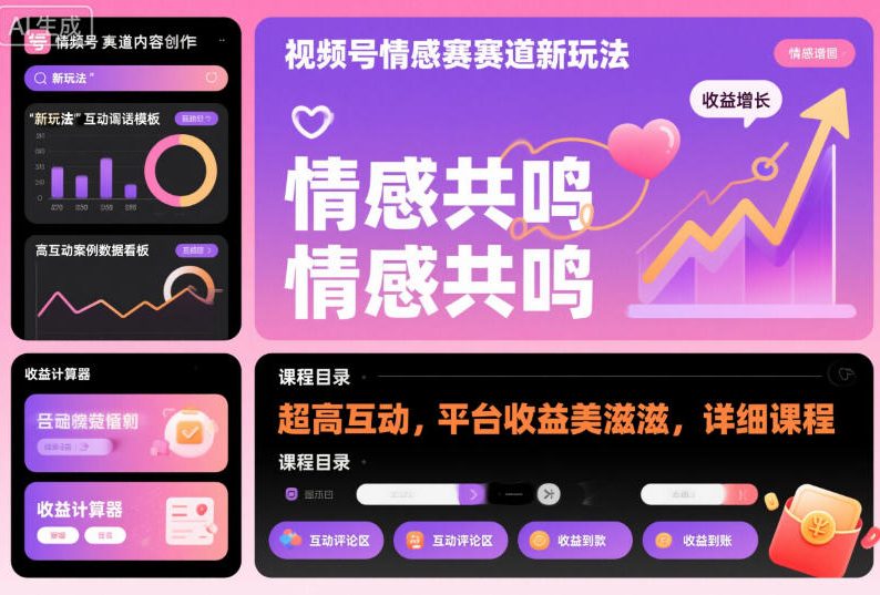 视频号运营新策略:情感领域变现秘籍、互动量激增、手把手教学-西蒙学社