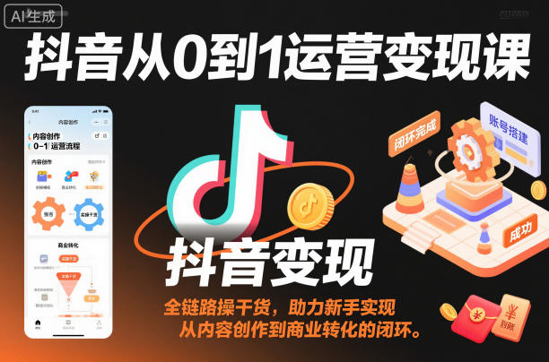 抖音新手实操变现实战教程:内容创作直达商业盈利全套指南-西蒙学社