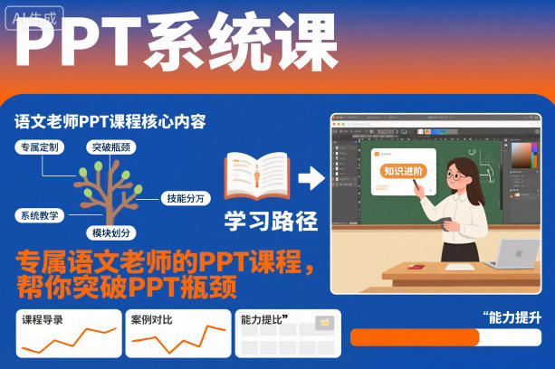 专为语文老师定制的PPT课程突破瓶颈提升教学效率-西蒙学社