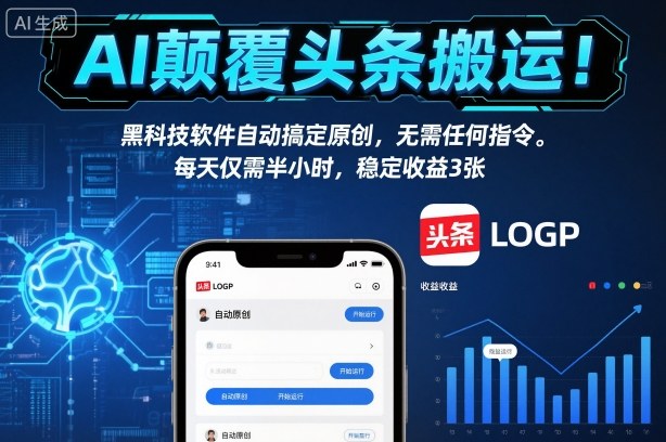 AI革新内容搬运术:软件零指令自动生成原创,半小时稳定日赚三张揭秘-西蒙学社