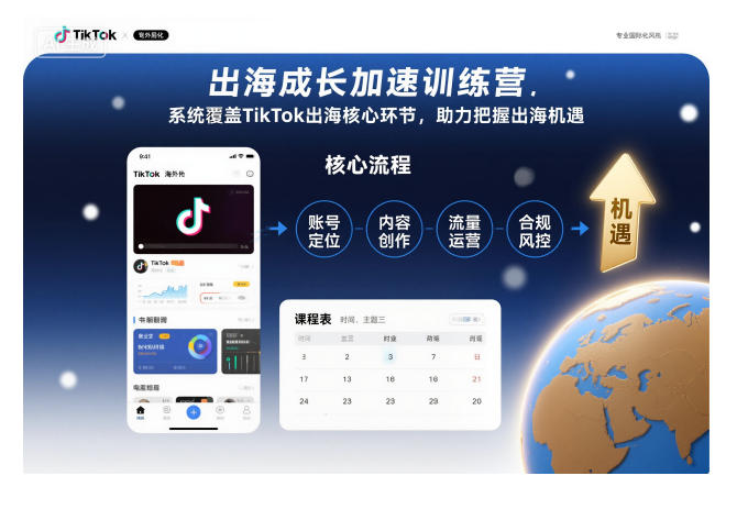 出海增长加速训练营：系统掌握TikTok出海核心技巧，抓机遇快发展更新版-西蒙学社