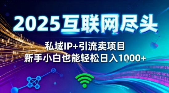 2025网创巅峰策略:私域IP整合精准引流,新手零基础在家日赚1000元实战解密-西蒙学社
