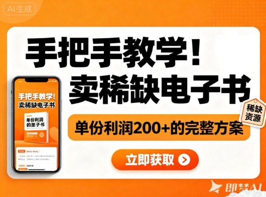 小红书卖稀缺电子书实操指南：单份利润200+完整流程-西蒙学社