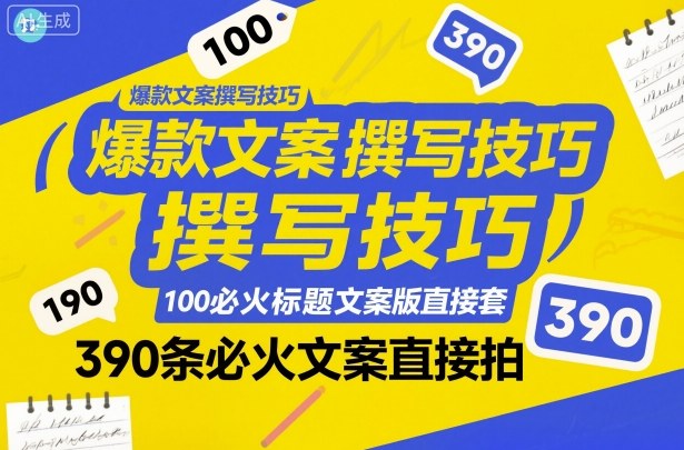 热门文案创作秘诀：100条高点击标题模板与390条实用文案一键应用-西蒙学社