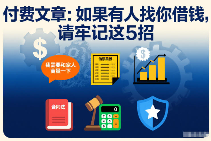 如果有人找你借钱时牢记这五个技巧-西蒙学社