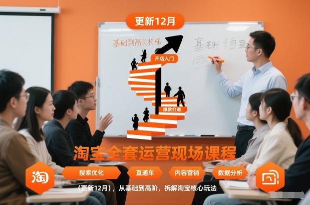 淘宝运营最新全套实战课程12月更新从零基础进阶高手深度解析核心玩法-西蒙学社