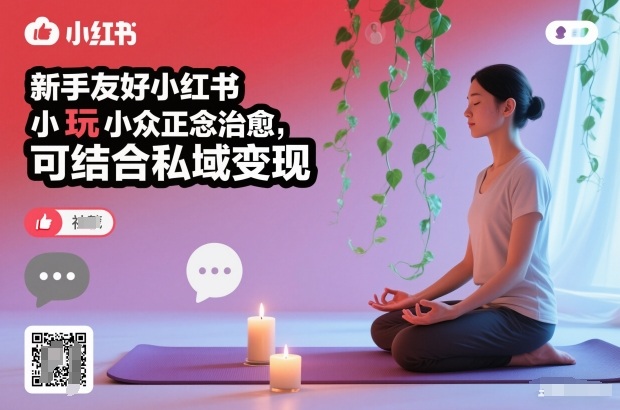 新手小红书小众正念治愈简易玩法私域变现通道-西蒙学社