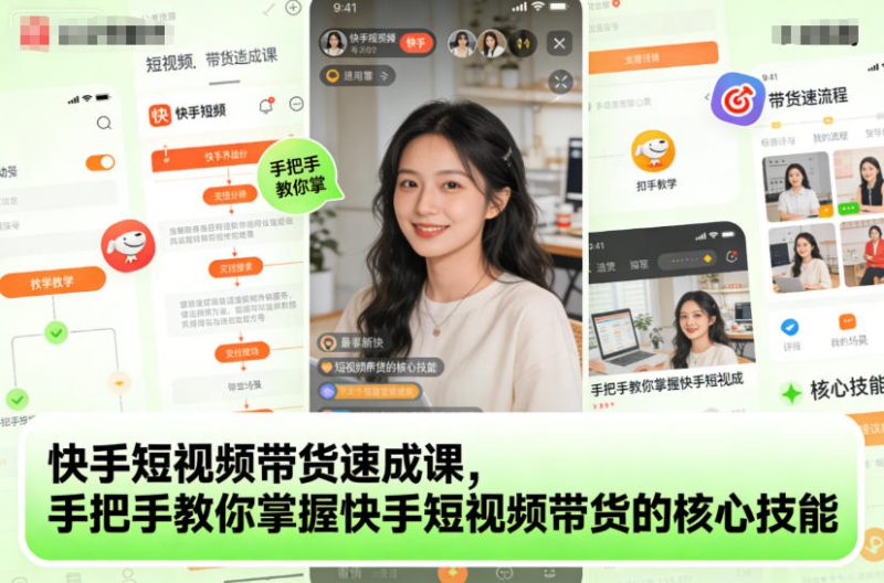 快手短视频带货急速入门实战高效掌握核心技巧-西蒙学社
