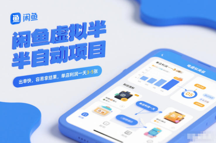 闲鱼虚拟半自动项目速赚日入300-500元轻松见效-西蒙学社