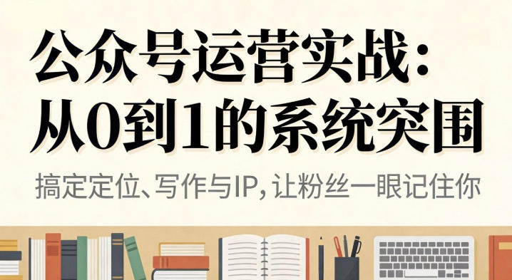 公众号运营实战全攻略:定位引流到变现的从 0 到 1 系统策略-西蒙学社