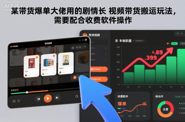 带货大佬搬运剧情长视频营销玩法需收费软件配合操作-西蒙学社